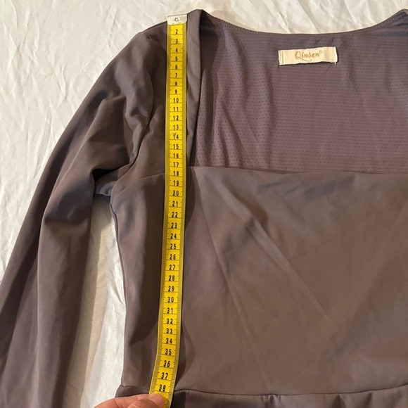 Elegant Long Sleeve Dress in Chocolate Brown - Picture 9 of 12